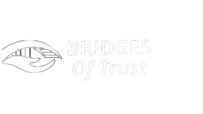 bridges of trust english white logo